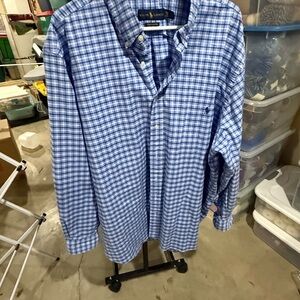 Ralph Lauren Blue Checkered Men's Shirt